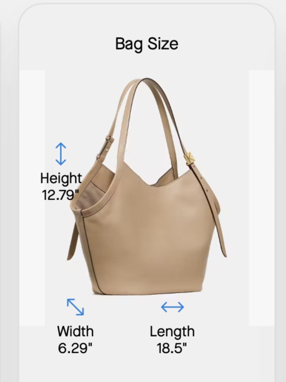 ☀️ Kate Spade Deco Tulip Bag Tote timeless tan taupe greige shoulder beige - Picture 11 of 13